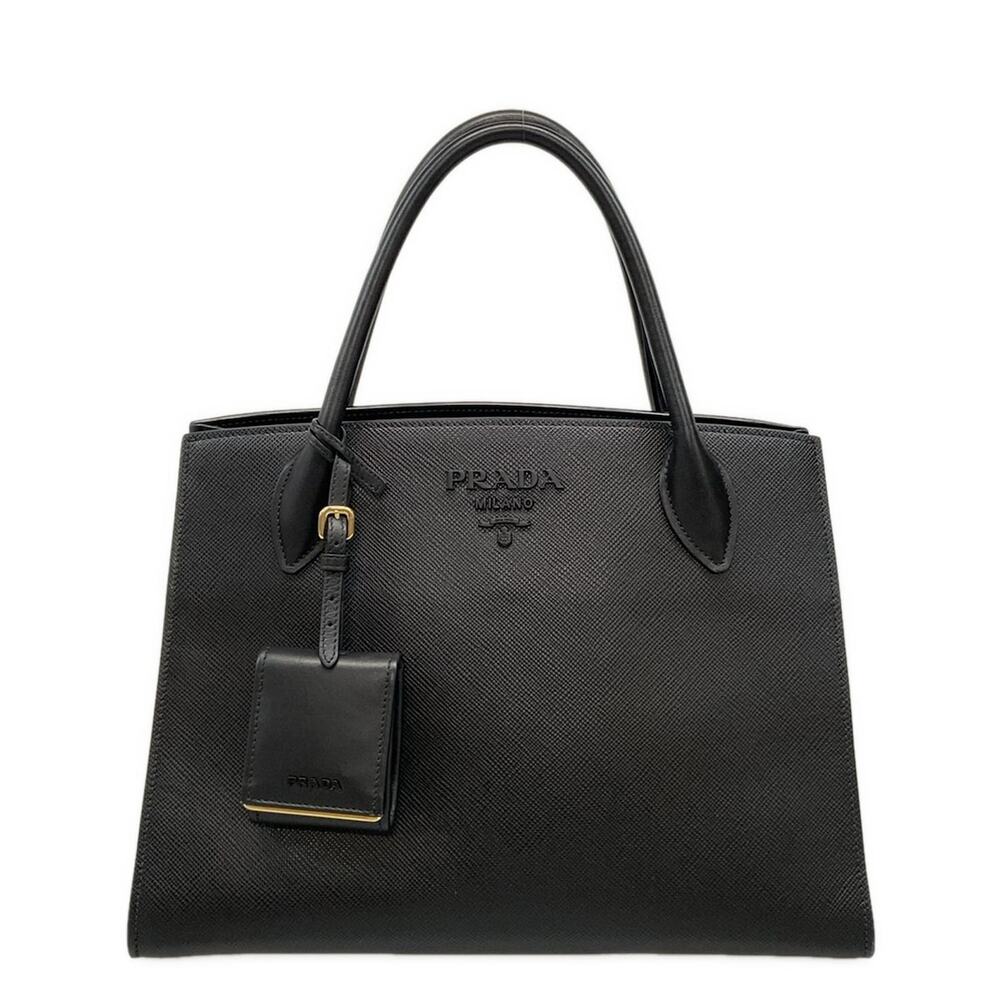 Prada Monochrome Bag Tote Bag 1BA155 Saffiano Cuir (Leather) Calf Leather